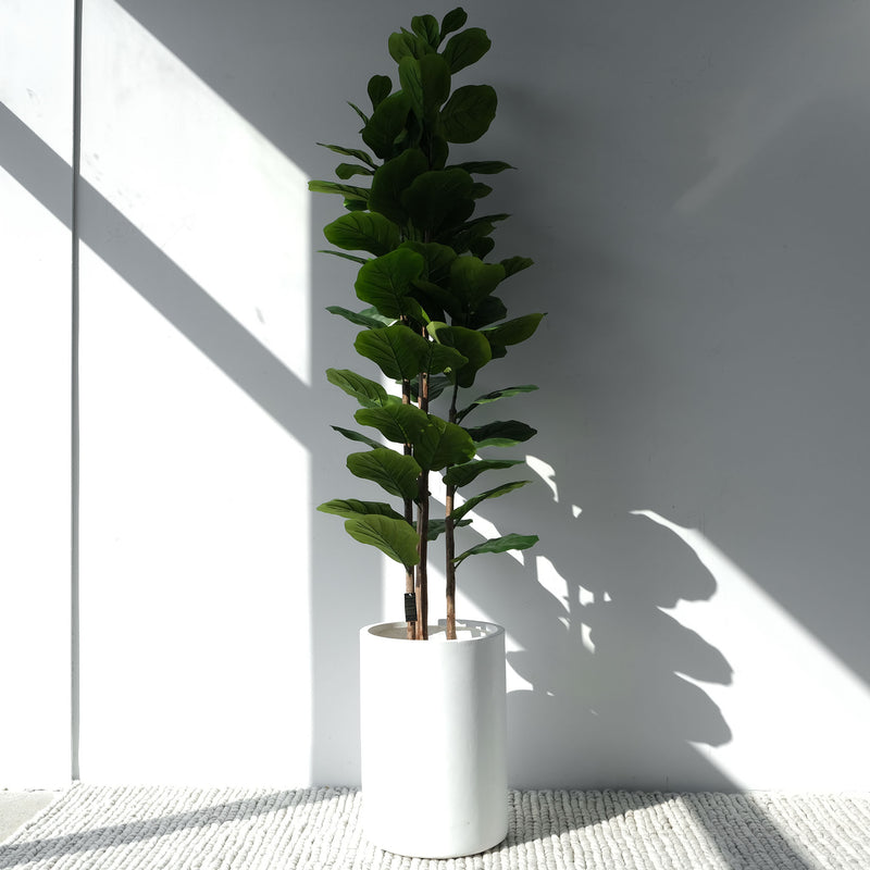 Sleek, modern indoor outdoor fiberglass planter