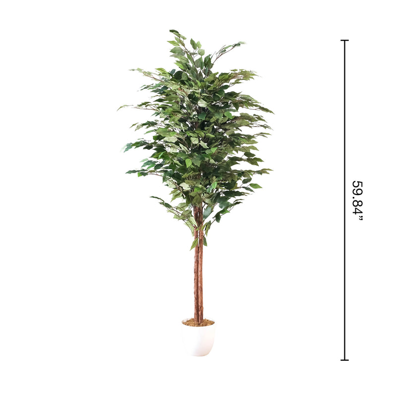 Dimensions of faux-ficus tree