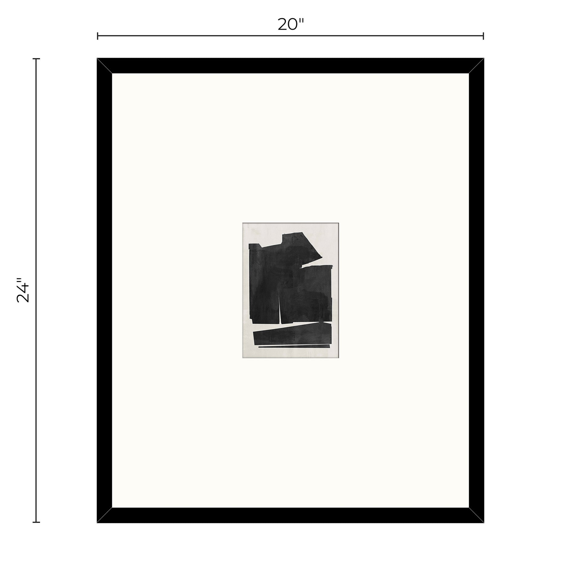 dimensions of matted photography under acrylic