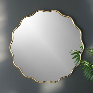 unique gold decorative mirror