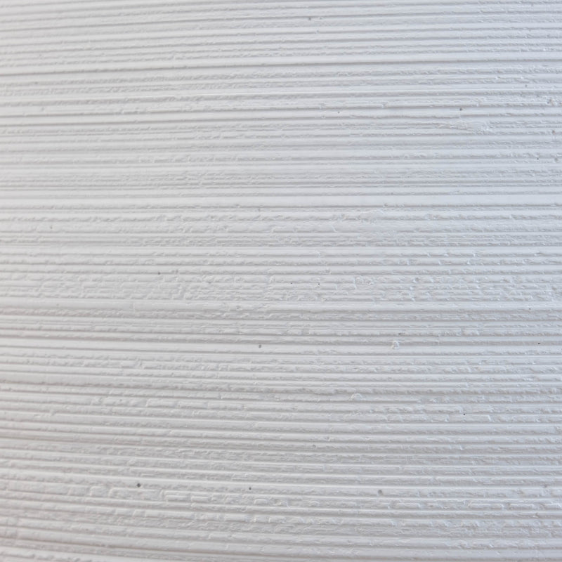 Texture view of white fiberglass planter