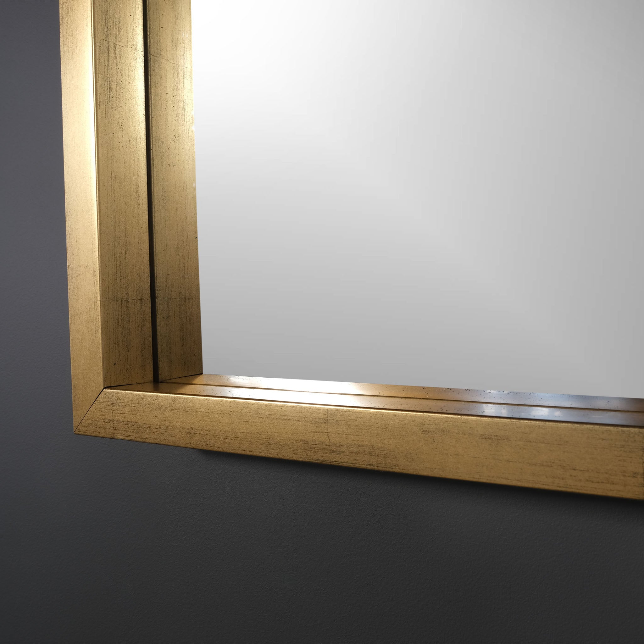 Antonia Burnished Gold Mirror, 31.5x41.5"