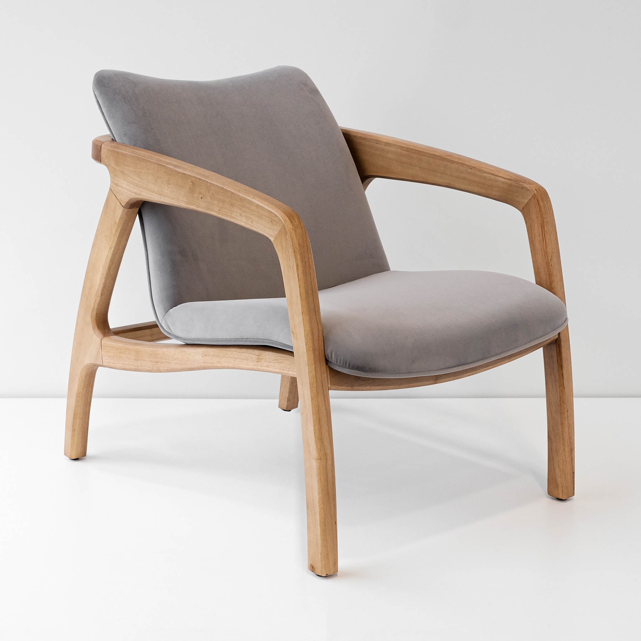 Danish style accent chair: Clean lines, timeless design.